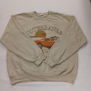 Altard State Outer Banks North Carolina Men's Tan Pullover Sweatshirt Size L/XL